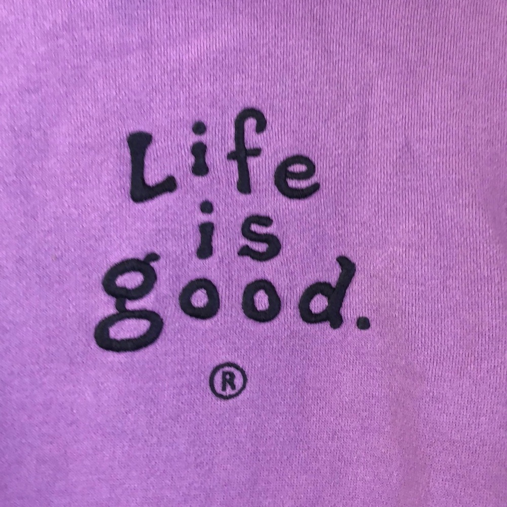 Lilac Life is Good hoodie sweatshirt XL